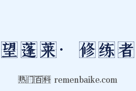 望蓬莱·修练者是什么意思的图片